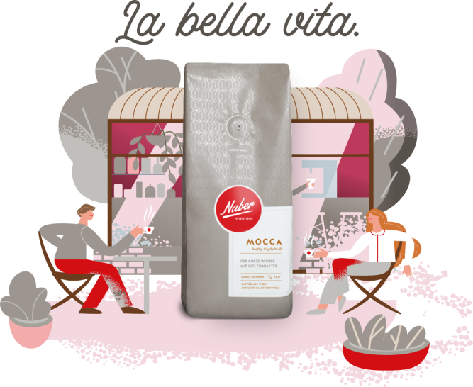 Naber Kaffee Manufaktur Bohnen oder gemahlener Kaffee MOCCA